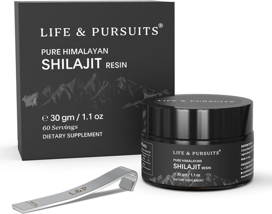 Life & Pursuits | Pure Himalayan Shilajit Resin | 30gm | Rich in Fulvic Acid