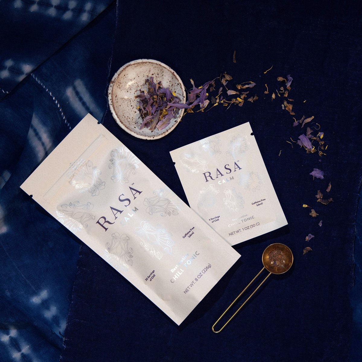 rasa | calm | 226g | ashwagandha | blue lotus | shatavari | cinnamon