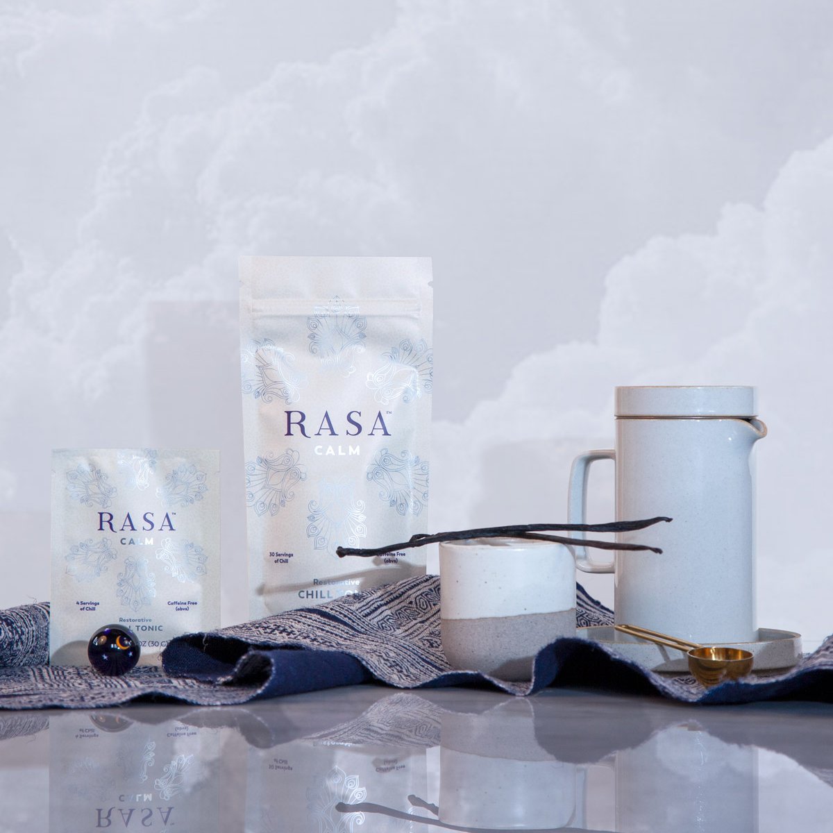 rasa | calm | 226g | ashwagandha | blue lotus | shatavari | cinnamon