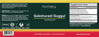 Harmony Veda | Gokshuradi Guggul Capsules | 120 Caps