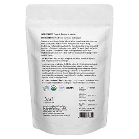 aarshaveda | turmeric powder | usda certified organic | 200gm