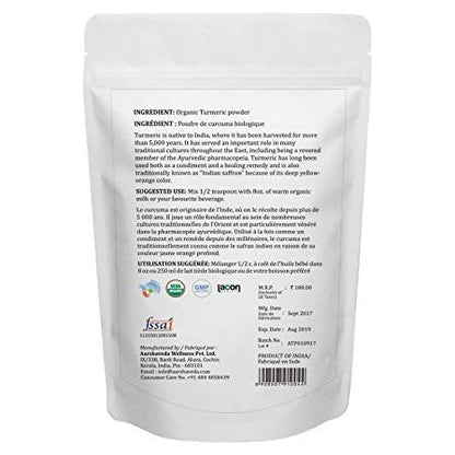 Aarshaveda | Turmeric powder | USDA Certified Organic | 200gm