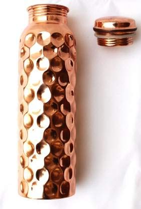 Pure Copper Water Bottle | Diamond Desgin