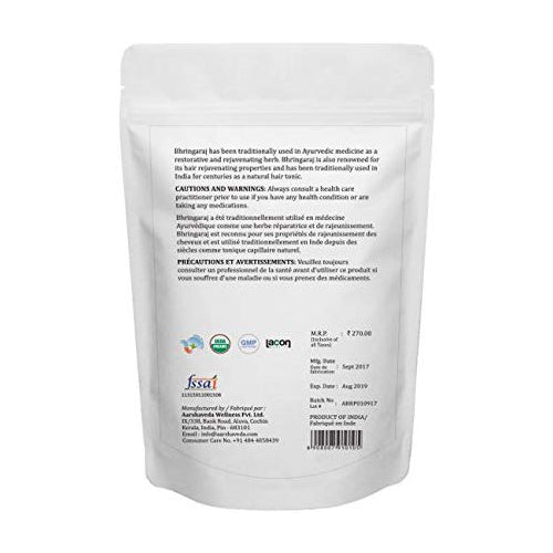 Aarshaveda | Bhringaraj powder | USDA Certified Organic | 200gm