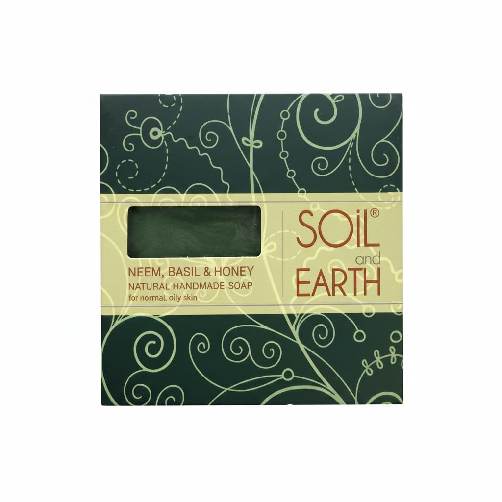 Soil and Earth | Neem, Basil, & Honey | Handmade Soap Bar