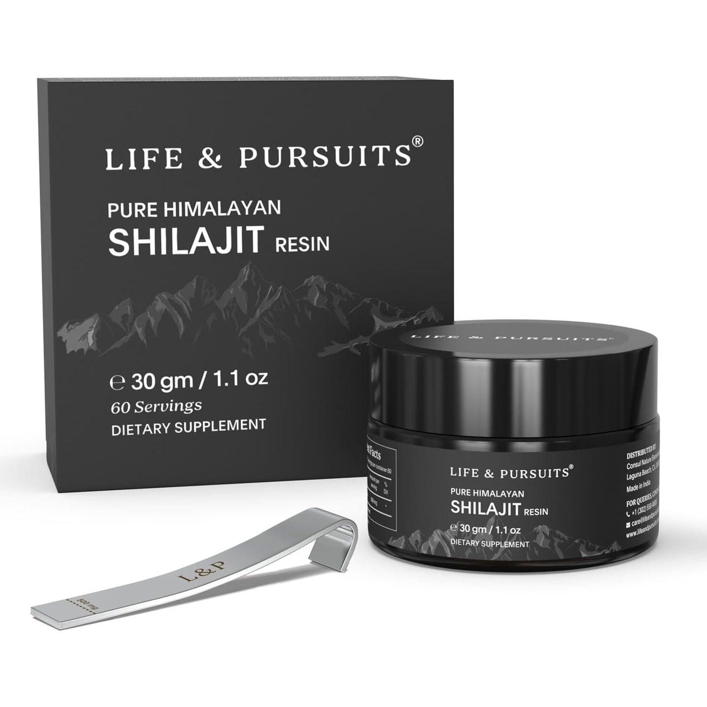 life & pursuits | pure himalayan shilajit resin | 30gm | rich in fulvic acid