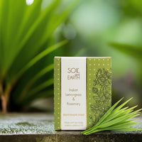 Soil and Earth | Indian Lemongrass & Rosemary | Handmade Soap Bar