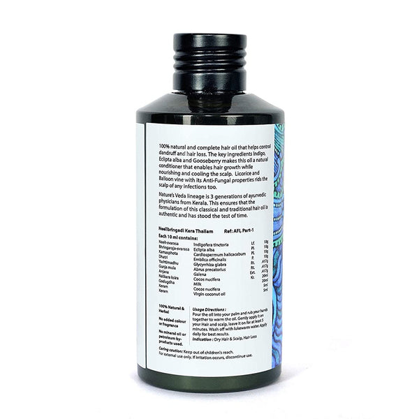 Hair Oil | Neelibringadi | Bhringraj & Indigo | No added colour or fragrances | 150ml