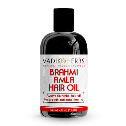 Vadik Herbs | Brahmi Amla Hair Oil | Ayurvedic herbal hair growth and hair conditioning oil