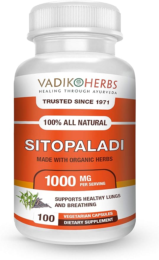 Vadik Herbs | Sitopladi Capsules | 100 Pieces