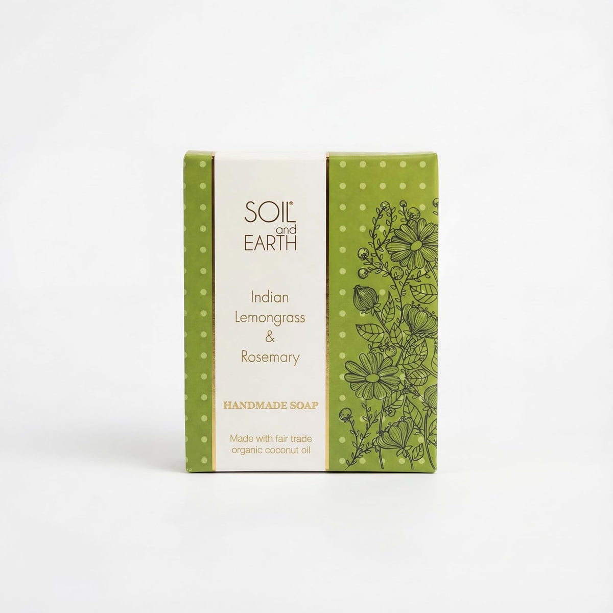 Soil and Earth | Indian Lemongrass & Rosemary | Handmade Soap Bar