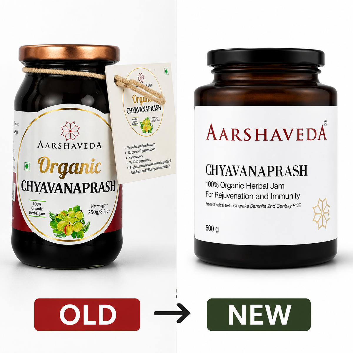 Aarshaveda | Chyavanprash | USDA Certified Organic | 35 Herbs