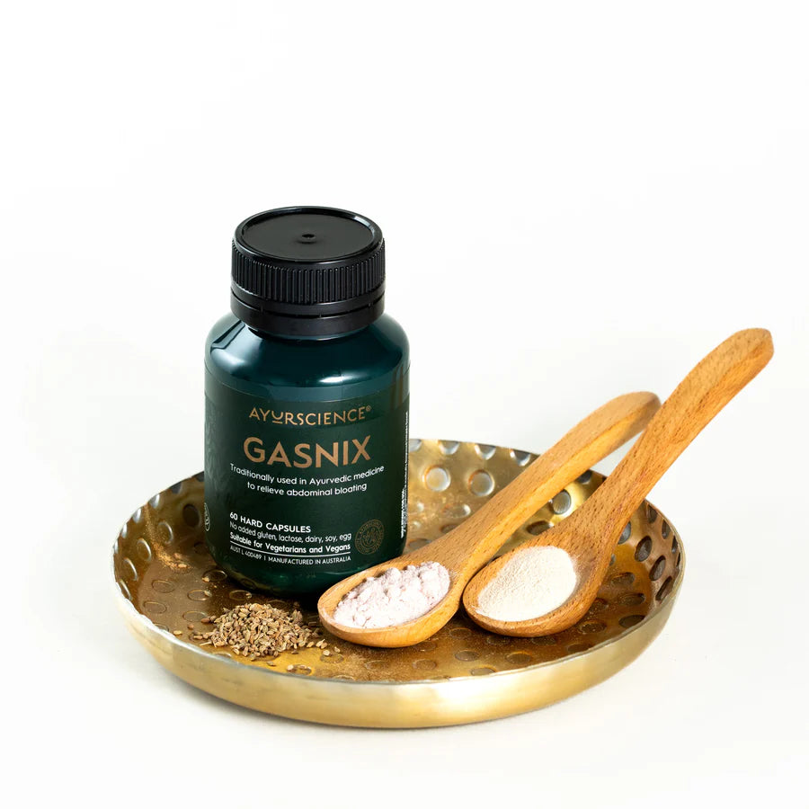 AyurScience | Gasnix | Low FODMAP | 60 Capsules