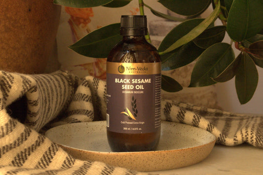 Nim-Véda | Black Sesame Seed Oil | 200ml | For All Skin Types