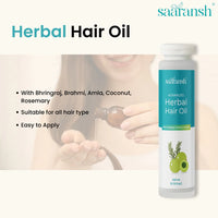 Saaransh Herbal Hair Oil | Bhringraj | Amla | Brahmi | Rosemary | 200ml