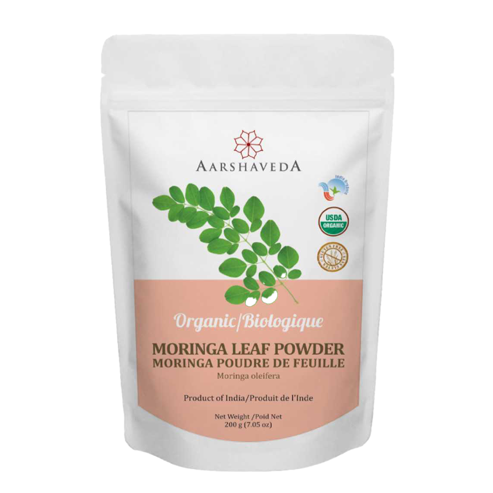 aarshaveda | moringa powder | usda certified organic | 200gm