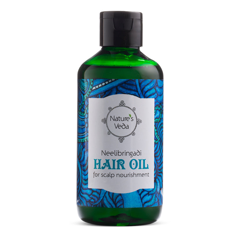 hair oil | neelibringadi | bhringraj & indigo | no added colour or fragrances | 150ml