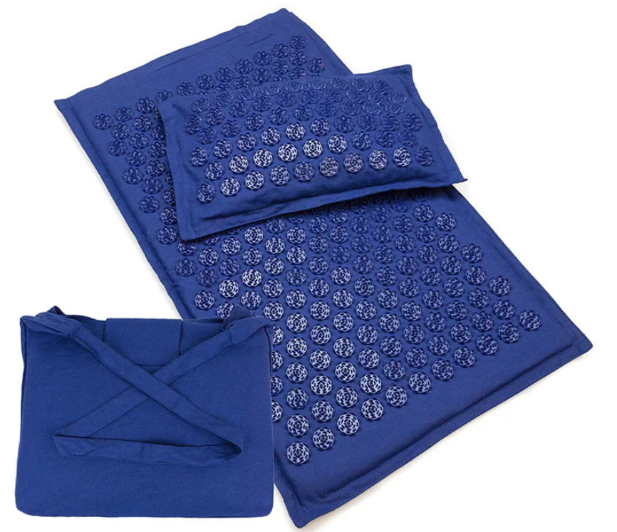 SG | Acupressure Mat, Bag and Pillow Set | Navy Blue