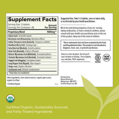 Heart Formula tablets - Certified Organic