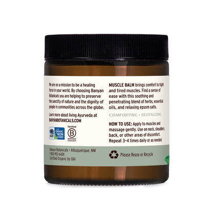 Muscle Balm | Ashwagandha | camphor, eucalyptus, and mint oil