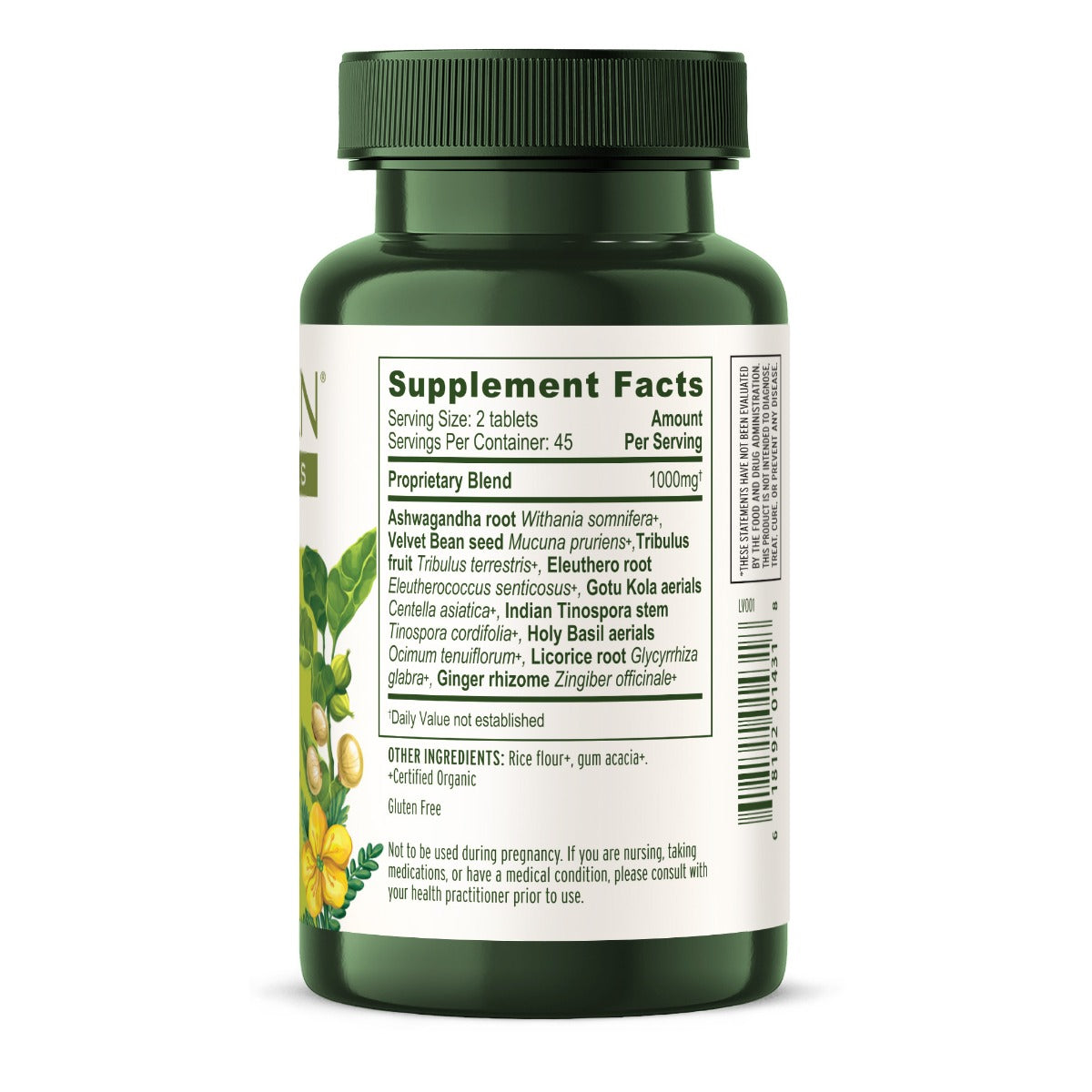 adrenal nourish tablets - certified organic