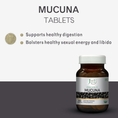 just jaivik | mucuna tablets | usda | organic | 60 count