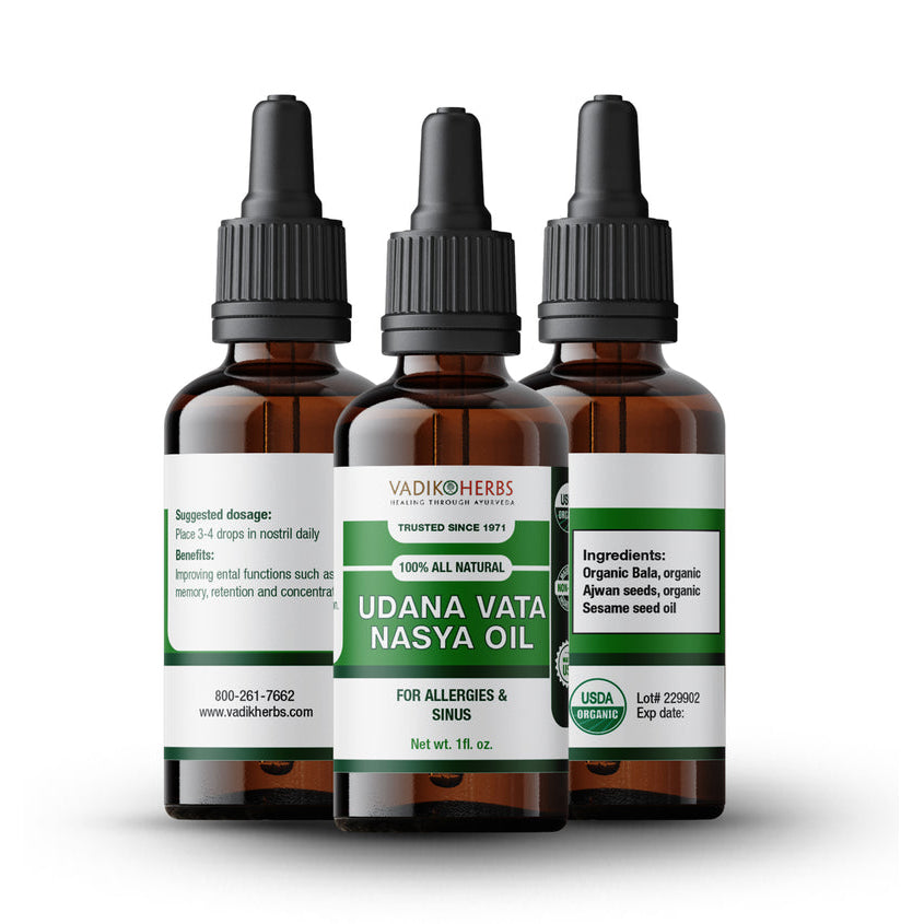 vadik herbs | nasya oil | udana vata | help in sinus and allergies | 30ml