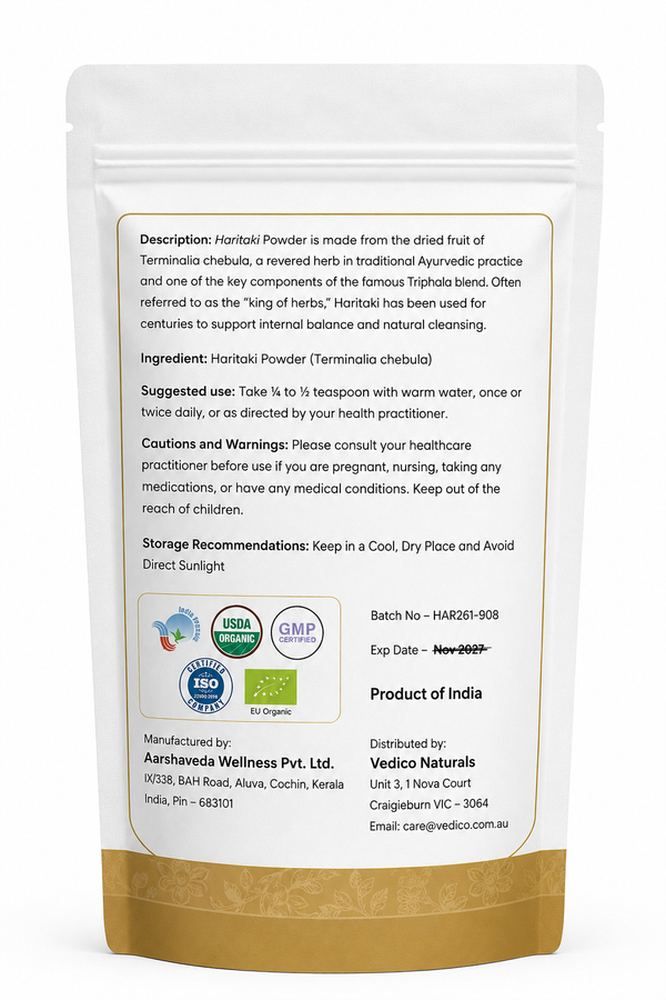 Vedico| Haritaki powder | Organic | 200gm