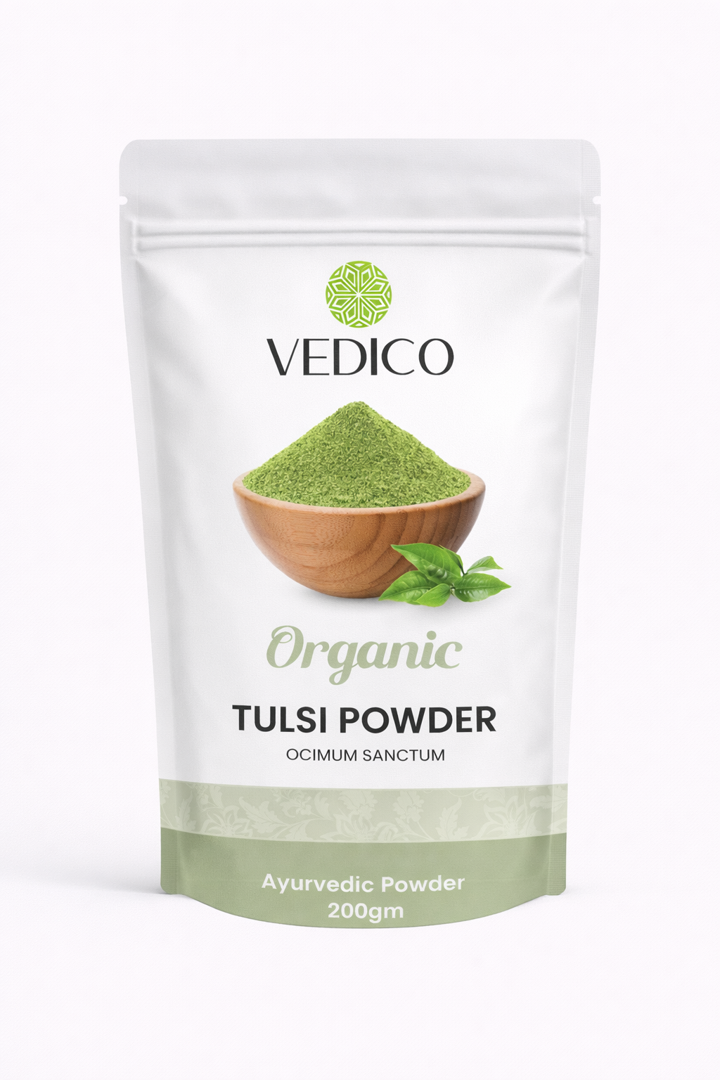 Vedico | Organic Tulsi Powder | Holy Basil | Ocimum Sanctum | Boosts Immunity | 200gm