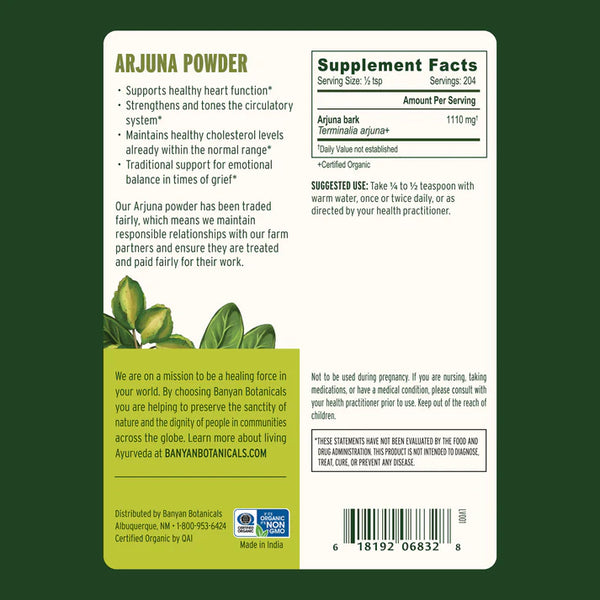 Arjuna powder - Certified Organic