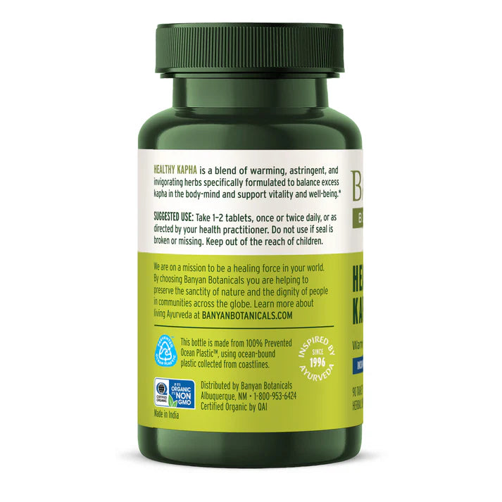 Healthy Kapha Tablets | Certified Organic | 90 Tabs