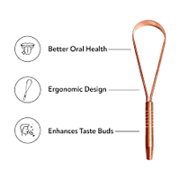 Copper Tongue Cleaner | Single Handle