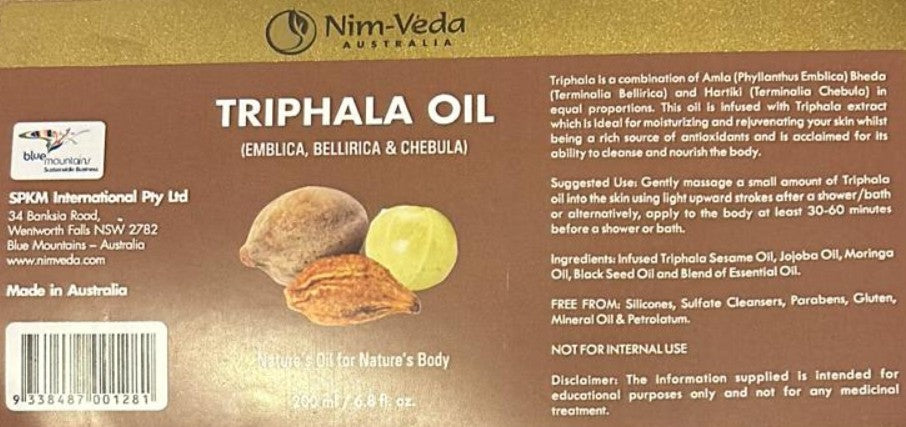 nim-véda | triphala oil | 200ml | trifala