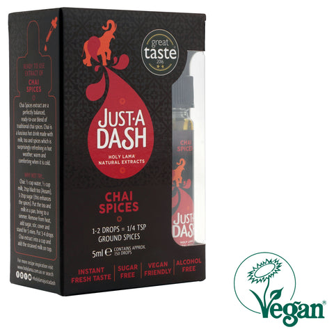 Just A Dash | Chai Spices Natural Extract | Spice Drops | 150 Drops