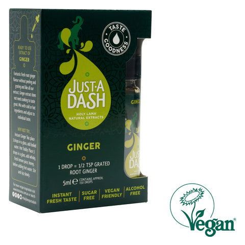 Just A Dash | Ginger Natural Extract | Spice Drops | 150 Drops