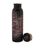 Pure Copper Bottle | Leak Proof | Love Printed | 1000ml | For Ayurvedic Health Benefits
