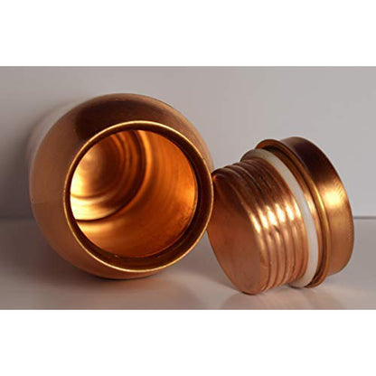 Pure Copper Bottle | Sealed Cap Design | 1 Ltr | For Ayurvedic Health Benefits