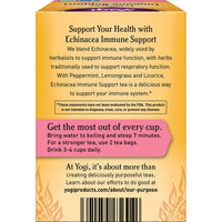 Yogi Tea | Echinacea Immune Support | Herbal Tea | 16 Tea Bags