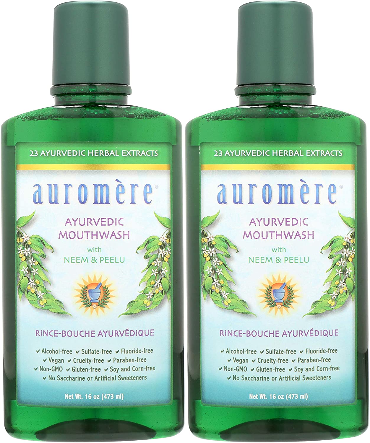 auromere | ayurvedic mouthwash | alcohol-free | fluoride free