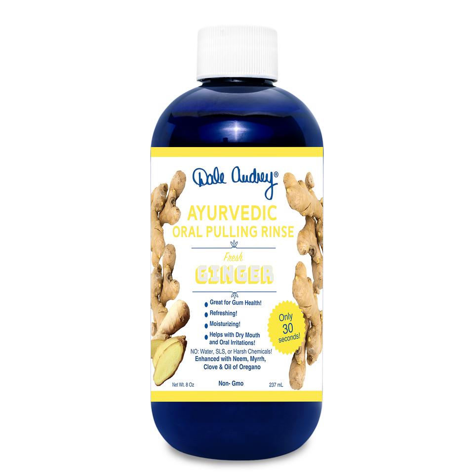 dale audrey | oil pulling ayurvedic mouthwash | ginger