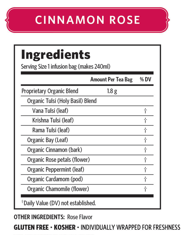 Tulsi Cinnamon Rose Tea | 25 Bags