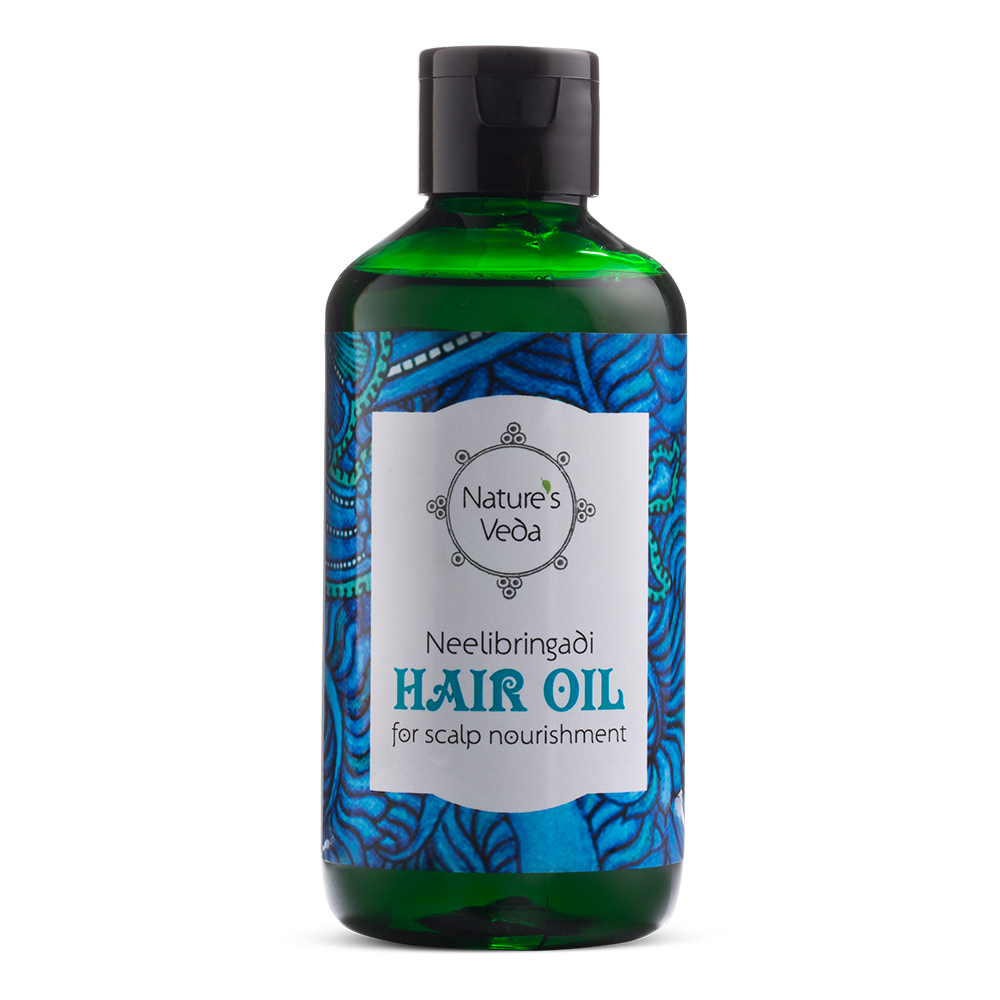 hair oil | neelibringadi | bhringraj & indigo | no added colour or fragrances | 150ml
