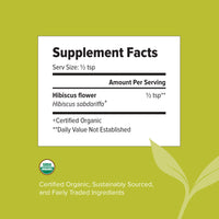 Hibiscus powder - Certified Organic