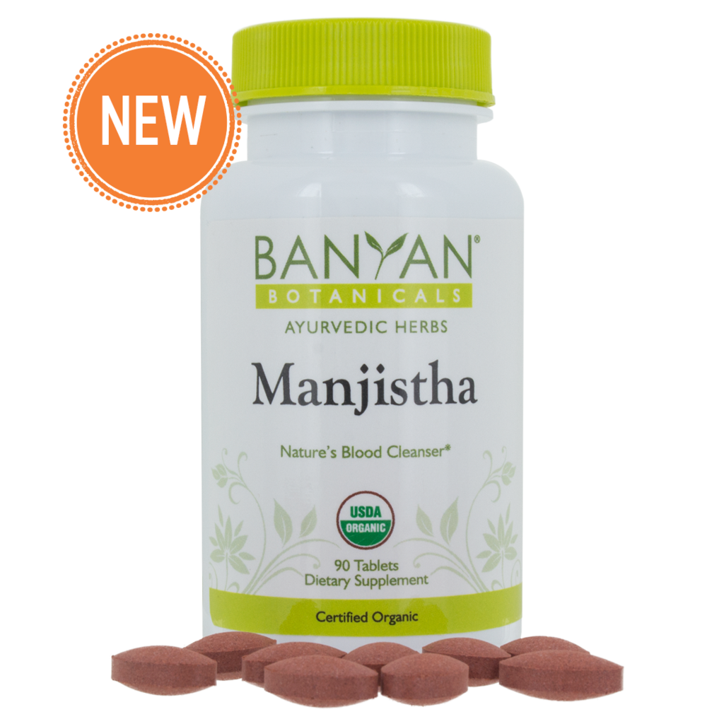 manjistha tablets | certified organic | 90 count