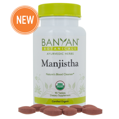 Manjistha Tablets | Certified Organic | 90 Count