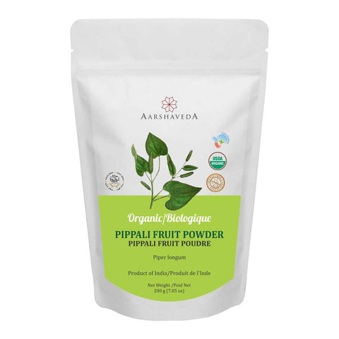 Aarshaveda | Pippali Powder | USDA Certified Organic | 200gm
