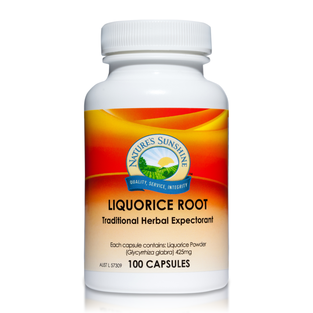 Natures Sunshine Liquorice Root Capsules buy from Sattvic Health Store Australia