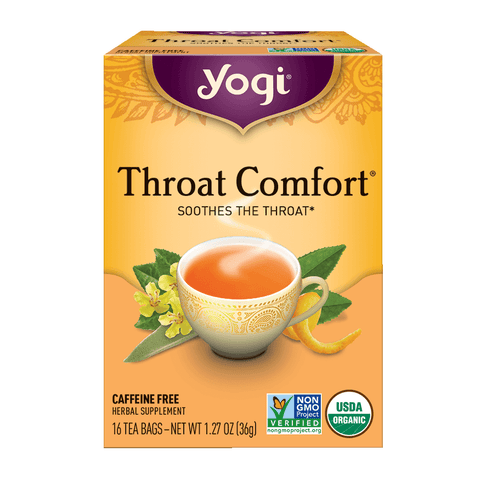 Yogi Tea | Throat Comfort | Herbal Tea | 16 Tea Bags | Soothe The Throat
