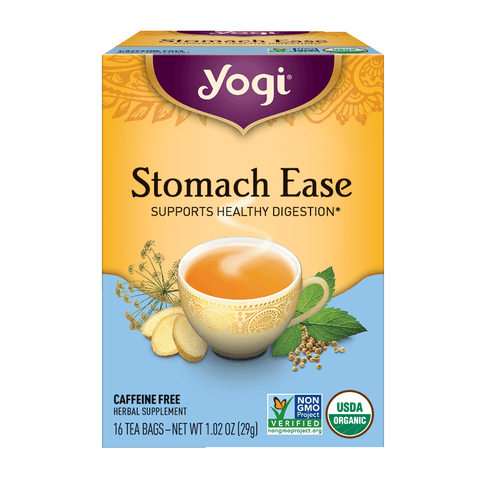 Yogi Tea | Stomach Ease | Herbal Tea | 16 Tea Bags | Support Healthy Digestive