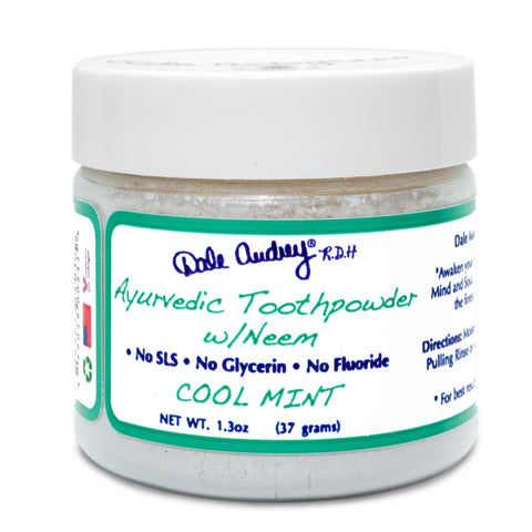 Dale Audrey | Ayurvedic Mint Toothpowder | 36.85gm | Mint | Neem | For Optimum Oral Care